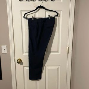 Gap navy pinstriped cropped pants